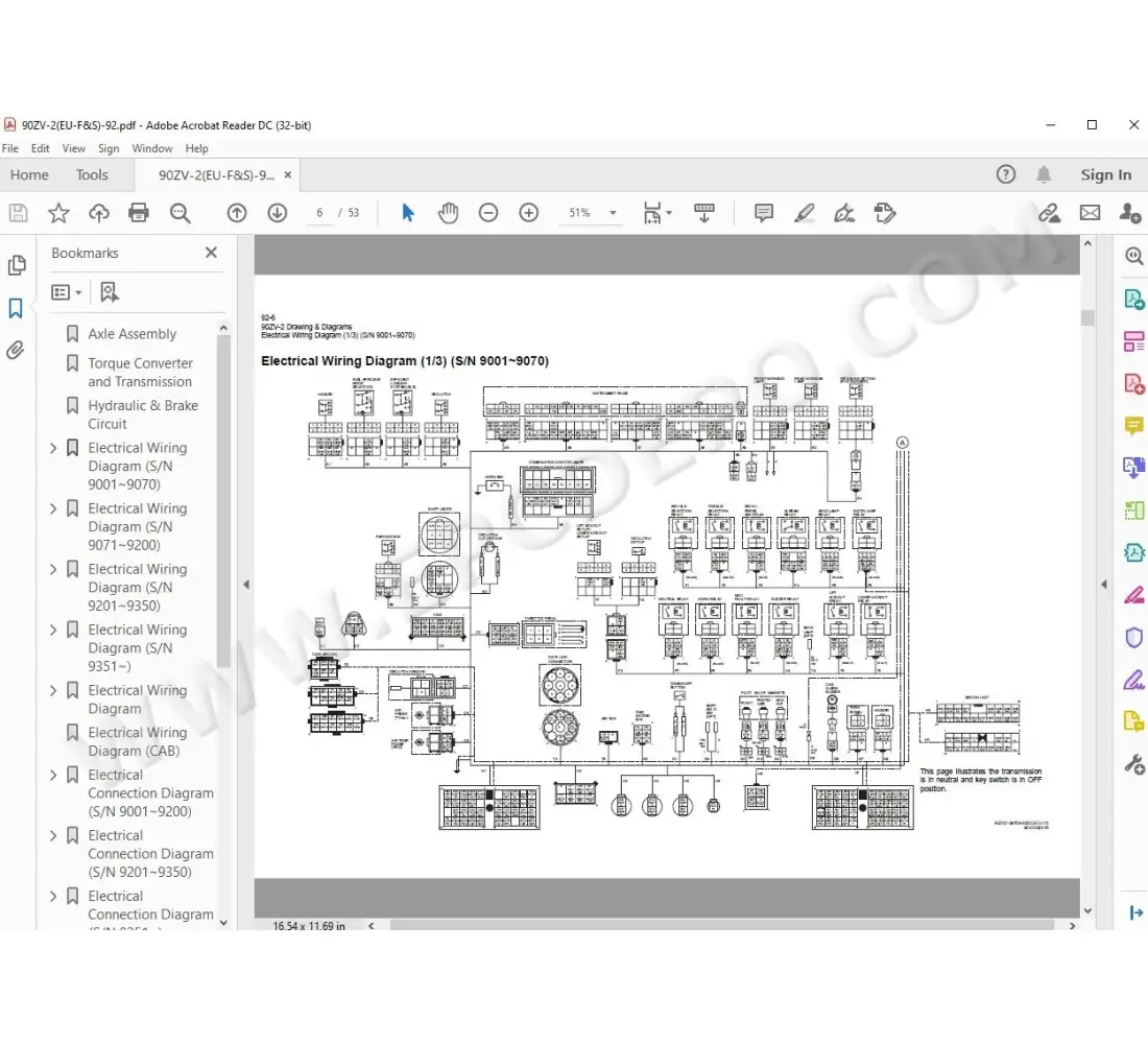 Kawasaki Wheel Loader 90Z5-2 parts + service manual